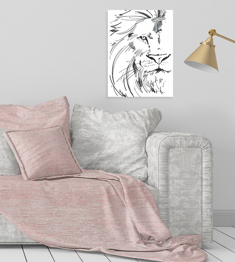 Leão Desenho Minimalista