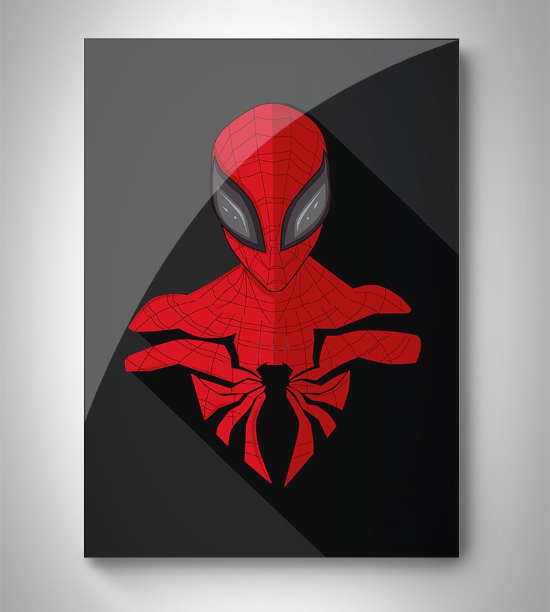 Quadro Decorativo Spider Man Minimalista