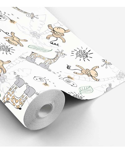 Papel de Parede Bebê Safari Animais