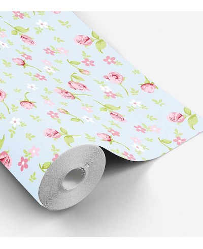 Papel de parede Delicado Romântico Bebê Flores
