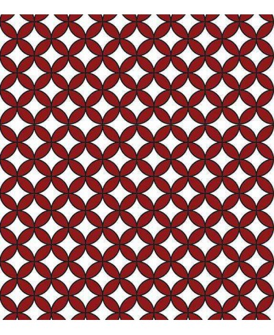 Papel de parede com fundo cinza claro e detalhes em preto e bordo - Retro 51