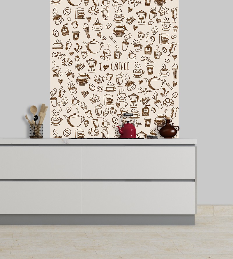 Papel de Parede Temático Café