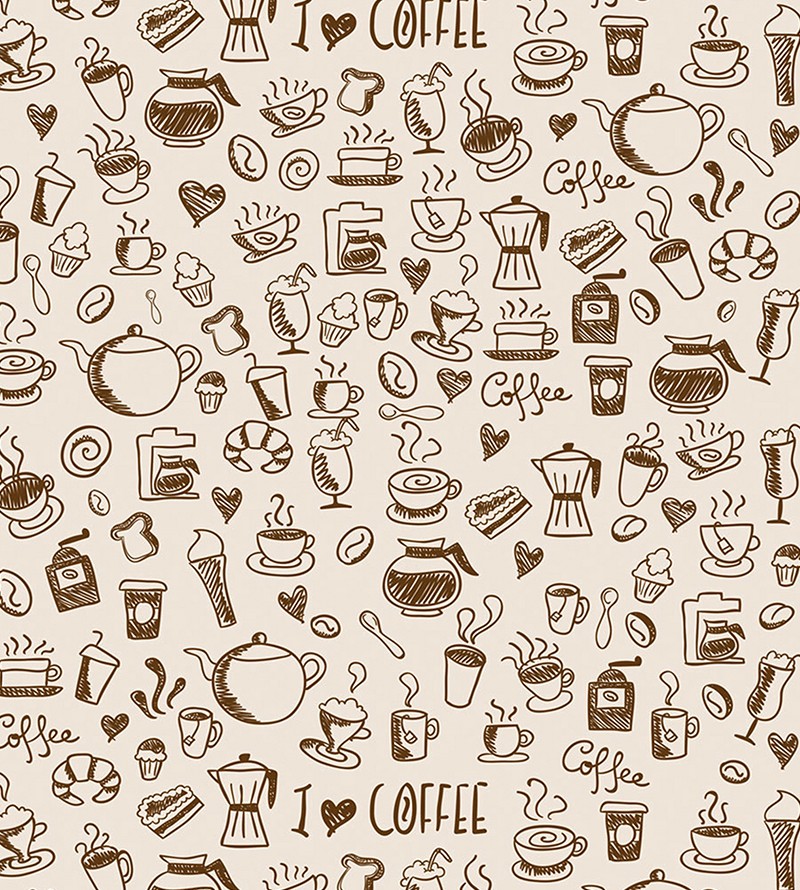 Papel de Parede Temático Café