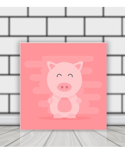 Quadro Porquinha Baby Rosa