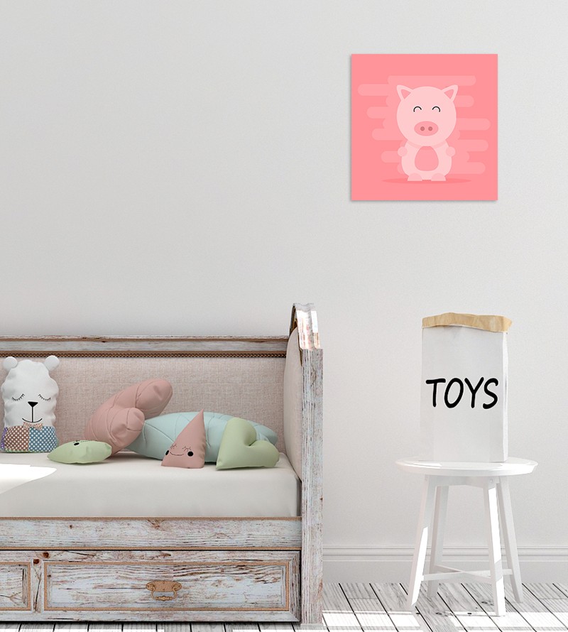Quadro Porquinha Baby Rosa