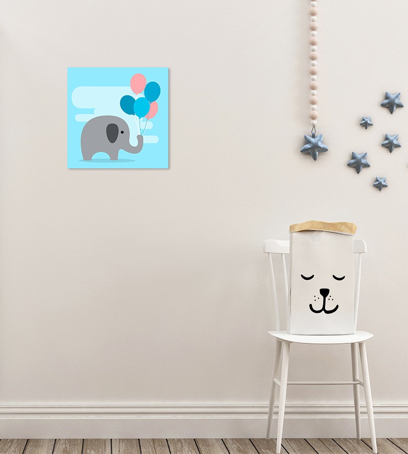 Quadro Elefante Cute com Balões