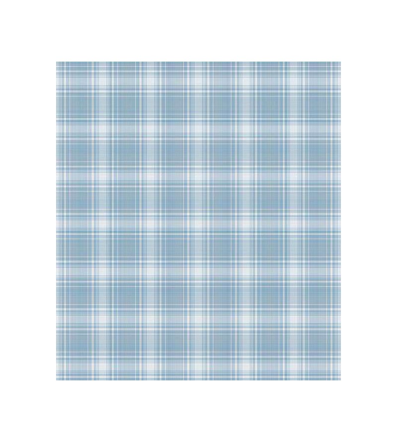 Outlet - Papel de Parede Xadrez Color Azul 0,47x2,60m