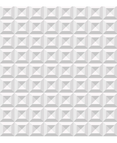 Papel de Parede TIjolo Gesso 3D com efeito de sombras em branco e cinza