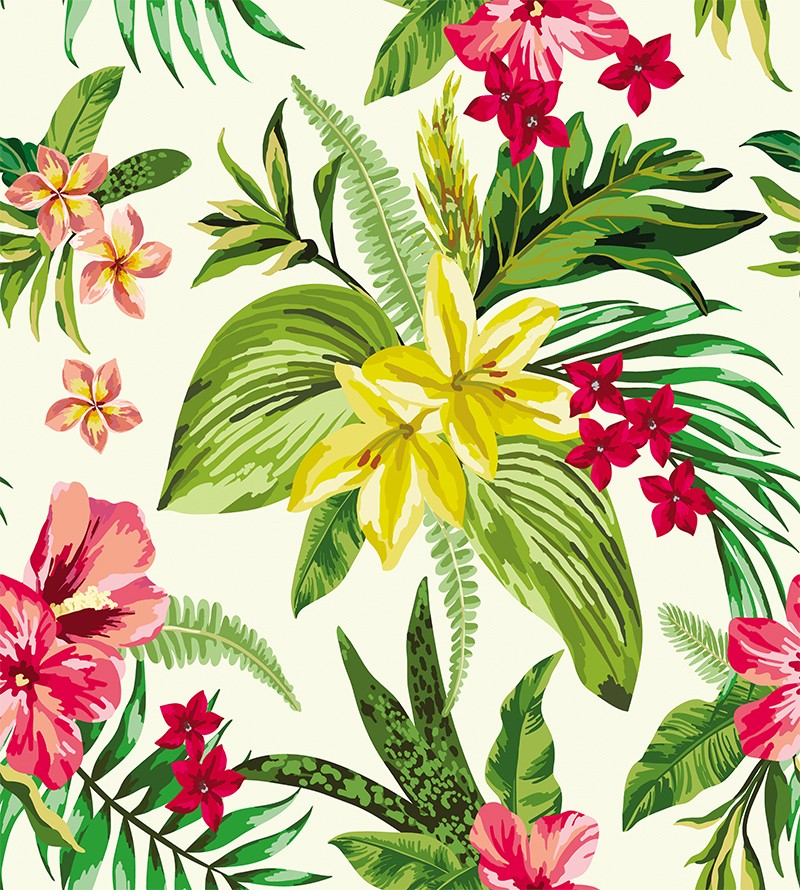 Papel de Parede Fotomural Hibiscos