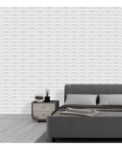 Papel de Parede Ondas Geometrico Aspecto 3d