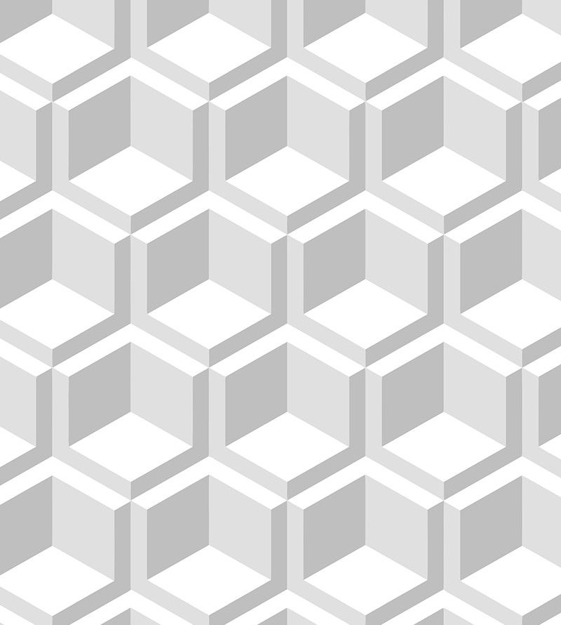 Papel de Parede Hexágono em Blocos 3d