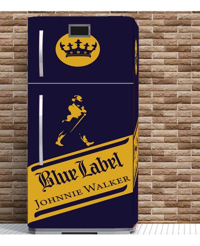 Adesivo de Geladeira Envelopamento Blue Label