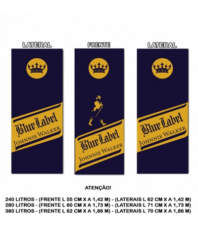 Adesivo de Geladeira Envelopamento Blue Label