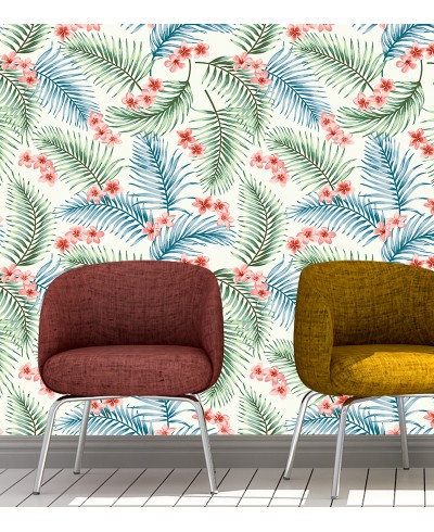 Papel de Parede Folhagem Tropical Havaí