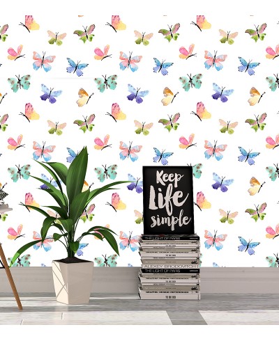 Papel de Parede Borboletas Coloridas