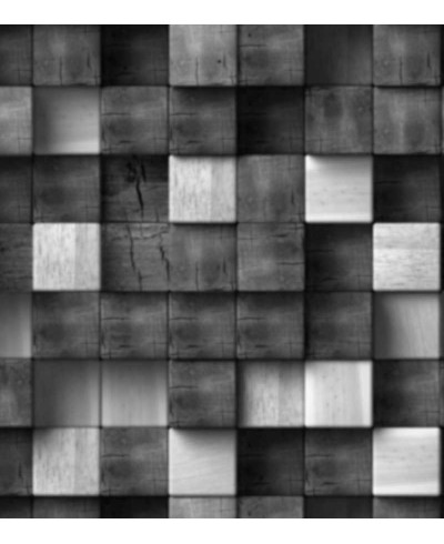 Papel de Parede Bloco 3D de Madeira