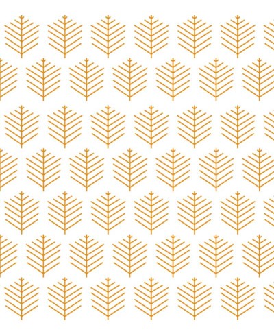 Papel de parede Folhagem geométrica em cores de amarelo.