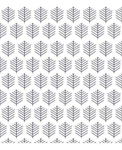 Papel de parede Folhagem geométrica em cores de azul.