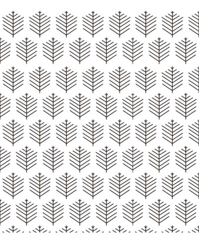 Papel de parede Folhagem geométrica em cores de preto.