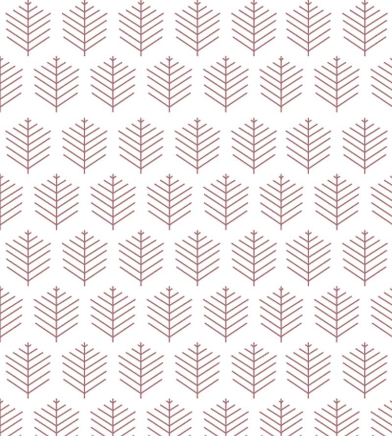 Papel de parede Folhagem geométrica em cores de rosa.