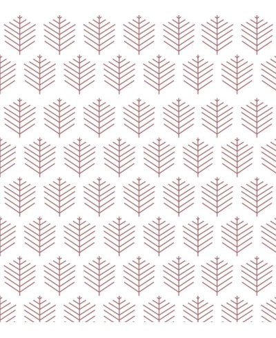 Papel de parede Folhagem geométrica em cores de rosa.