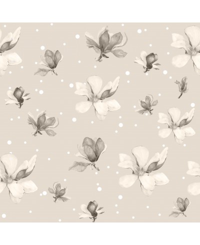 Papel de parede contemporâneo com flores