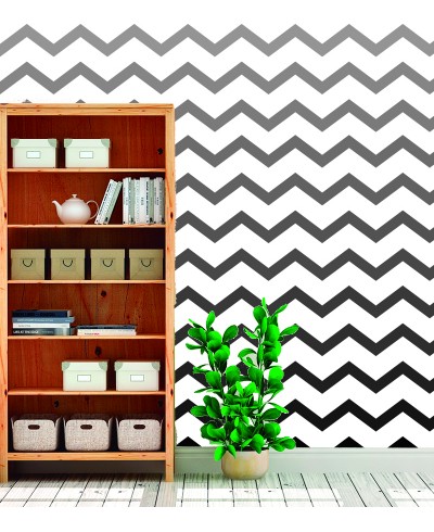 Papel de parede Chevron preto degradê