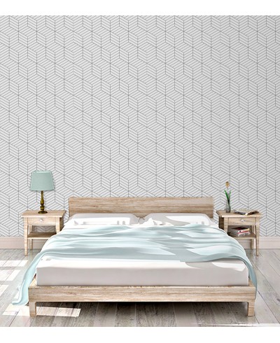 Papel de parede Quadrados listrados