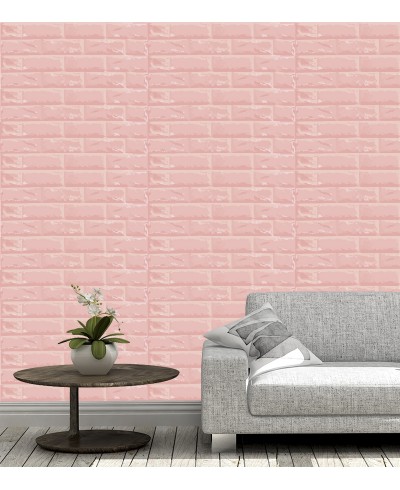 Papel de parede Tijolinhos rosa