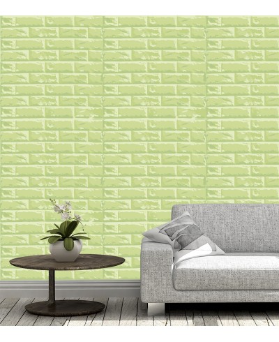 Papel de parede Tijolinhos verde