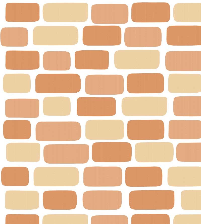 Papel de parede Tijolinhos marrom texturizado