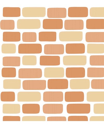 Papel de parede Tijolinhos marrom texturizado