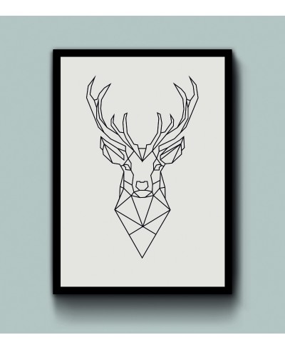 Quadro Alce geométrico