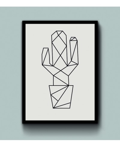 Quadro Cacto geométrico