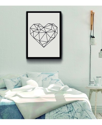 Quadro Coração geométrico