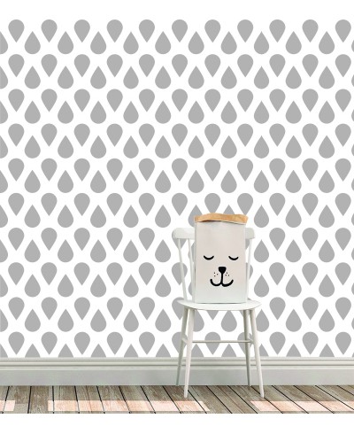 Papel de parede Gotas caindo cinza