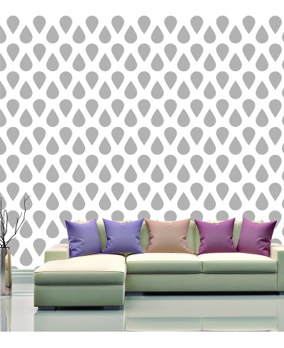 Papel de parede Gotas caindo cinza