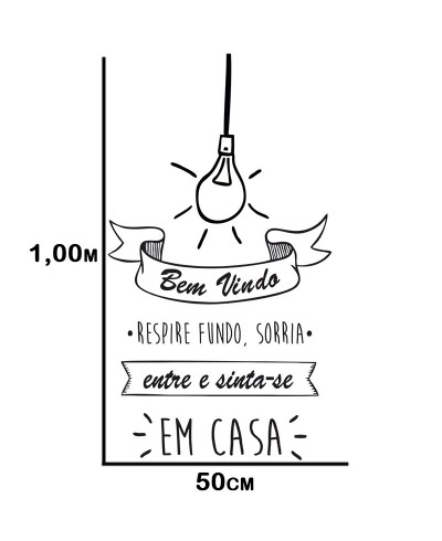 Adesivo de parede Seja Bem Vindo