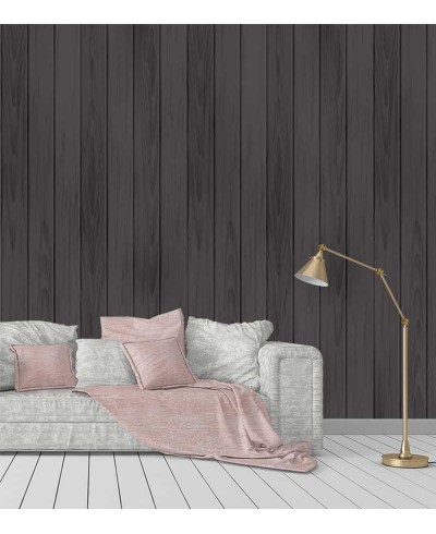 Papel de parede Madeira Preta