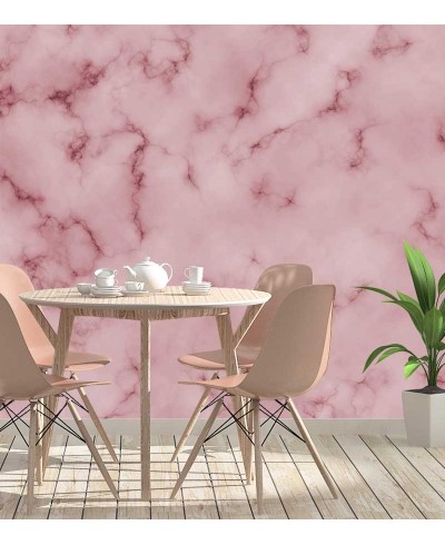 Papel de Parede Fotomural Marmore Rosa