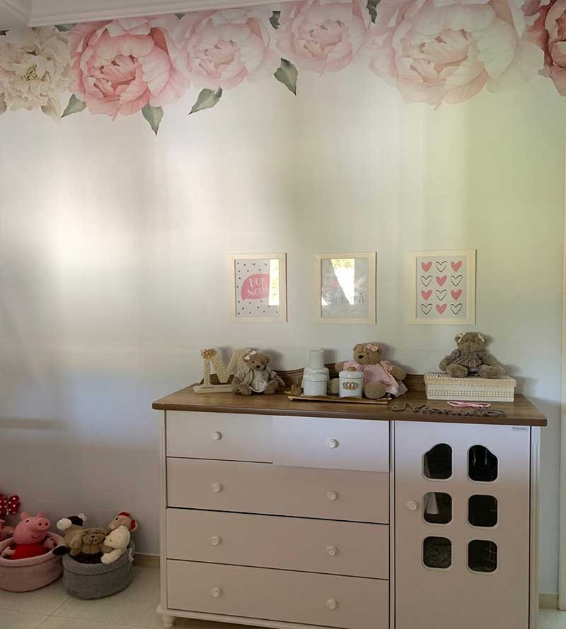 kit Adesivo Flores Vintage