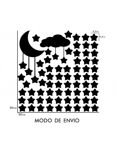 Adesivo de Parede Céu Estrelado