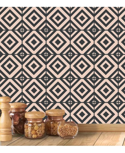 Adesivo De Azulejo em Tons de Cinza e Bege