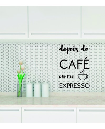 Adesivo de parede para cozinha Depois do café