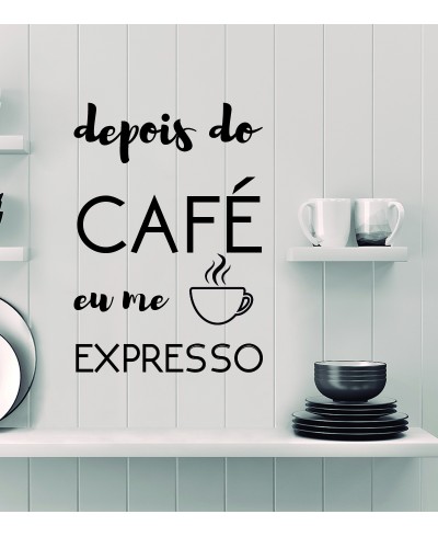Adesivo de parede para cozinha Depois do café