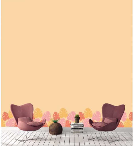 Papel de parede Monsteiras Coloridas