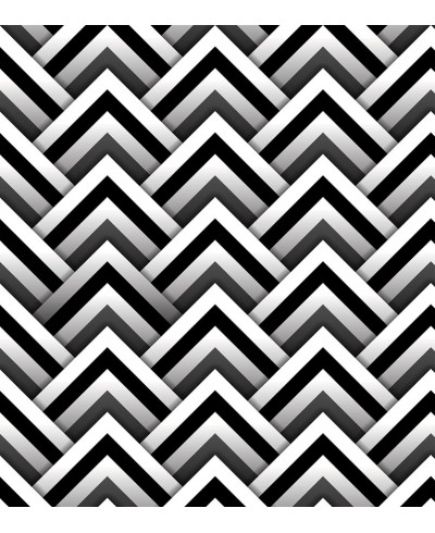 Papel de Parede Geométrico em Tons Preto, Cinza e Branco