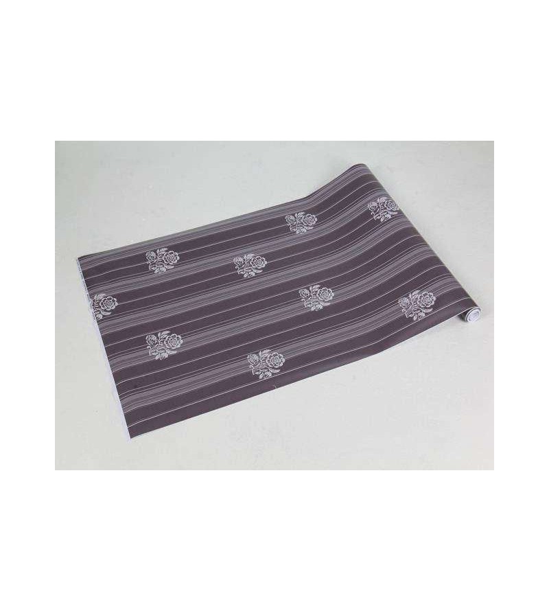 Papel de parede com fundo em tons de cinza e detalhes branco - Casual 40