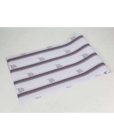 Papel de parede com fundo branco, com e listras e detalhes em tons de cinza - Casual 41