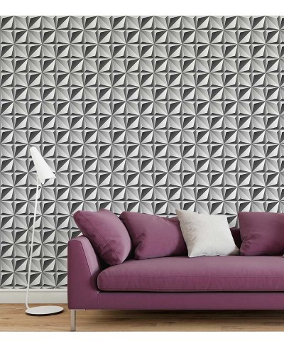 Papel de Parede 3D Estilo Gesso Abstrato